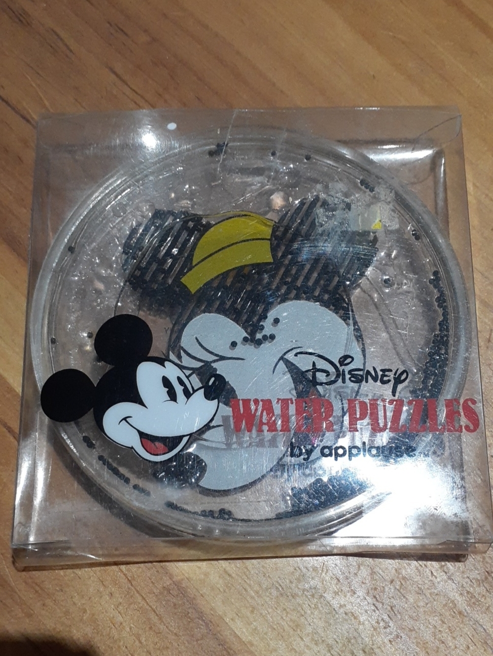Vintage 1980s / 90s Walt Disney Company Applause Mickey Water Puzzle Toy In Box